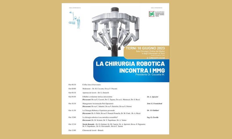 LA CHIRURGIA ROBOTICA INCONTRA I MMG 